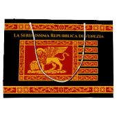 Venetiaanse vlag Grote Gift Bag Groot Cadeauzakje (Achterkant)