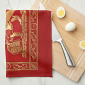 Venetiaanse vlag theedoek (Quarter Fold)