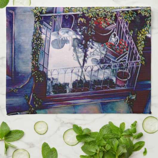 Venetian Aftermiddag Kitchen Hand Towel Theedoek (Gevouwen)