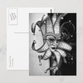 Venetian Carnevale Mask Briefkaart (Voorkant / Achterkant)