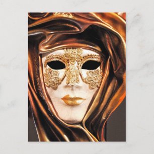 Venetian Carnival Masker Briefkaart