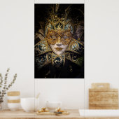 Venetian Carnival Masker Poster (Keuken)