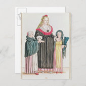 Venetian Courtesan Briefkaart (Voorkant / Achterkant)