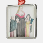 Venetian Courtesan Metalen Ornament (Links)