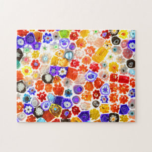 VENETIAN FLORA GLASS 11x14 INCH Legpuzzel