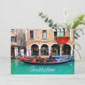 Venetian Gondolas Kaart (Staand voorkant)