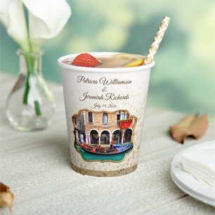 Venetian Gondolas Papieren Bekers