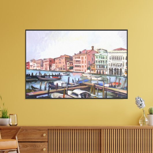 Venetian Grand Canal Canvas Afdruk