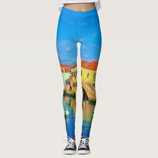 Venetian Lagoon - MURANO - panorama Leggings (Voorkant)
