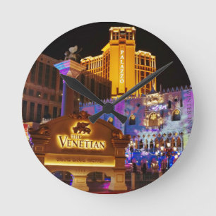 Venetian Las Vegas Decorative Evening Lights Ronde Klok