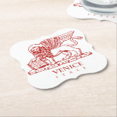 Venetian Lion Kartonnen Onderzetters (Gekanteld)