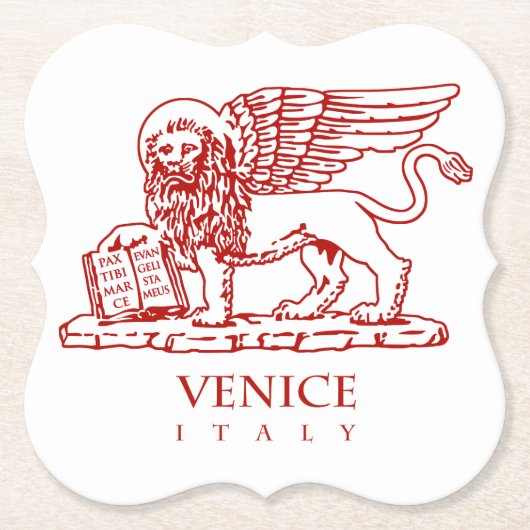 Venetian Lion Kartonnen Onderzetters (Voorkant)