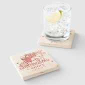 Venetian Lion Stenen Onderzetter (Zijkant)