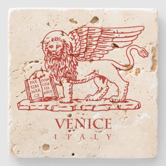 Venetian Lion Stenen Onderzetter (Voorkant)