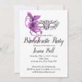 Venetian Mask Bachelorette Party Uitnodiging (Voorkant)