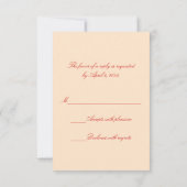 Venetian Mask RSVP Card (Achterkant)