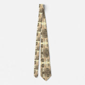 Venetian Masque Pattern in Vivid Eclectic Pattern Stropdas (Achterkant)