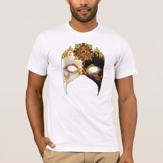 Venetian Masque: Ruby Jewel Mannen T-shirt (Voorkant)