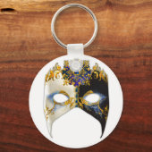 Venetian Masque: Sapphire Jewel Keyring Sleutelhanger (Voorkant)