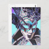 Venetian Masquerade Briefkaart (Voorkant / Achterkant)