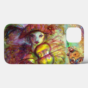 VENETIAN MASQUERADE / HARLEQUINE VIOLIN SPELEN iPhone 13 HOESJE