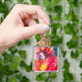 VENETIAN MASQUERADE, MASK IN RODE Roze Sleutelhanger (Hand)