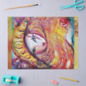 VENETIAN MASQUERADE - MASKER IN GEEL TISSUEPAPIER (Craft)