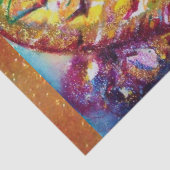 VENETIAN MASQUERADE - MASKER IN GEEL TISSUEPAPIER (Detail)