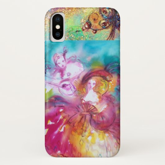 VENETIAN MASQUERADE / PIERROA EN ARLECCHINA Case-Mate iPhone CASE (Achterkant)