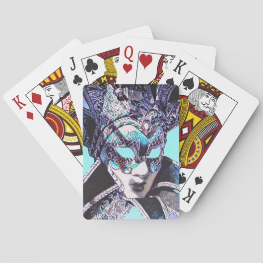 Venetian Masquerade Speelkaarten (Achterkant)