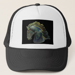 Venetian Murano Glass Horse Trucker Pet