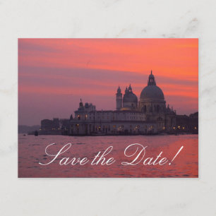 Venetian Sunset Save-the-Date Kaarten