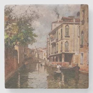 Venetië Antonio Leto Venetian Canal Stenen Onderzetter
