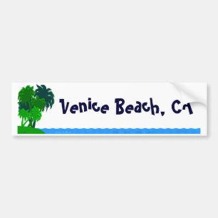 Venetië Beach Custom Palm Tree Bumpersticker