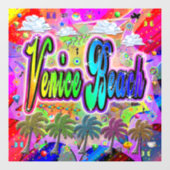 Venetië Beach Vista Express raambekleding Raamsticker (Vel)