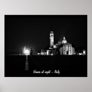 Venetië bij Nacht, Italië Nr.1 (Poster) Poster