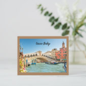 Venetië Brug Van Rome Briefkaart (Staand voorkant)
