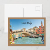 Venetië Brug Van Rome Briefkaart (Voorkant / Achterkant)