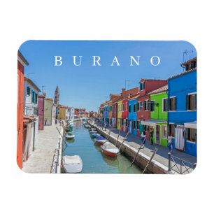 Venetië Burano kanaal uitzicht koelkastmagneet Magneet