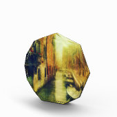 Venetië Canal Balkon Schilderij Fotoblokken (Rechts)