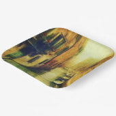 Venetië Canal Balkon Schilderij Papieren Bordje (Gebogen)