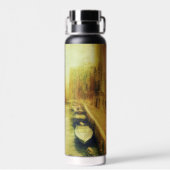 Venetië Canal Balkon Schilderij Waterfles (Achterkant)