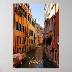 Venetië - Canal Build Travel Poster