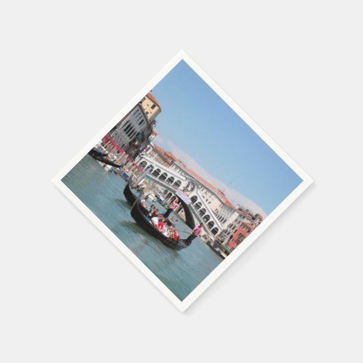 Venetië Canal Papieren servetten (Hoek)