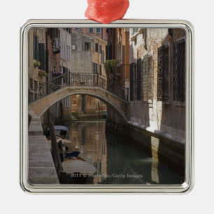 Venetië Canals en Stone bridge Metalen Ornament
