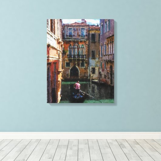 Venetië Canvas Afdruk (Insitu (Houten vloer))