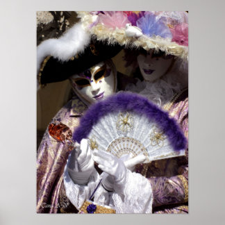 Venetië carnaval - Love Poster