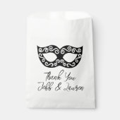 Venetië carnaval masker aangepaste bruiloft bedankzakje (Voorkant)