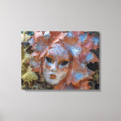 Venetië carnaval masker uitzicht canvas print (Voorkant)