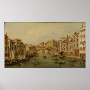 Venetië de Rialto Poster